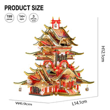 Load image into Gallery viewer, 3D Metal Puzzle The Casino Chinese Style Building Kits DIY Jigsaw Model Kits for Adult Teens Birthday Gifts