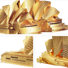 Load image into Gallery viewer, 3D Metal Puzzles-Sydney Opera House Building Kits DIY Jigsaw Models Brain Teaser for Adult