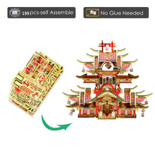Load image into Gallery viewer, 3D Metal Puzzle The Casino Chinese Style Building Kits DIY Jigsaw Model Kits for Adult Teens Birthday Gifts