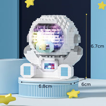 Load image into Gallery viewer, Cute Astronaut Baby Micro Building Blocks Shine DIY Assembled Block Ornaments LED light Kids Construction Toys No Battery