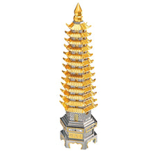 Load image into Gallery viewer, 3D Metal Puzzles WENCHANG Tower Building Kits for Adult DIY Model Kits Brain Teaser Toys Best Birthday Gift