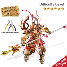 Load image into Gallery viewer, 3D Metal Puzzle Er-Lang God DIY Model Jigsaw Building Kit Toys for Teens Brain Teaser Gifts