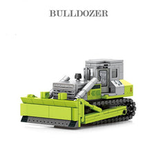 Load image into Gallery viewer, Engineering Construction Building Blocks Excavator Bulldozer Crane Dump Truck Bricks DIY Child Toys Gifts