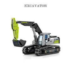 Load image into Gallery viewer, Engineering Construction Building Blocks Excavator Bulldozer Crane Dump Truck Bricks DIY Child Toys Gifts