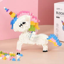 Load image into Gallery viewer, Unicorn Small Bricks Building Blocks Puzzle DIY Assembling Construction Toys for Kids Girls 719Pieces Micro Block Birthday Gift