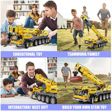 Load image into Gallery viewer, Technical Car Motor Power Mobile Crane MK II Truck Model Building Blocks