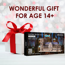 Load image into Gallery viewer, 3D Metal Puzzles Jigsaw, Notre Dame Cathedral Paris DIY Model Building Kits Toys for Adults Birthday Gifts