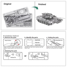 Load image into Gallery viewer, 3D Metal Puzzles T-90A Tank Teenage Toys Brain Teaser DIY Building Kits for Adults