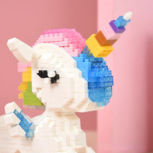 Load image into Gallery viewer, Unicorn Small Bricks Building Blocks Puzzle DIY Assembling Construction Toys for Kids Girls 719Pieces Micro Block Birthday Gift