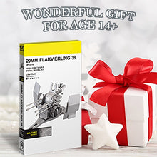 Load image into Gallery viewer, 3D Metal Puzzle 20MM Flakvierling 38 Model Building Kits Teen Toys Assembly DIY Set for Adult Birthday Gifts