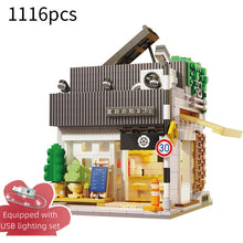 Load image into Gallery viewer, 1116Pcs LED City Japanese Style Summer Restaurant Coffee House Building Blocks Friends Light Shop Bricks Toys For Kids Gift