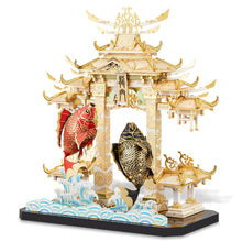 Load image into Gallery viewer, 3D Metal Puzzles DRAGON GATE CARPS Model Kits DIY for Adults Brain Teaser Teen Toys Gifts