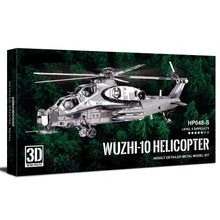 Load image into Gallery viewer, 3D Metal Puzzles WUZHI-10 Helicopter Model Kits DIY Jigsaw for Teen Brain Teaser Toys for Adult