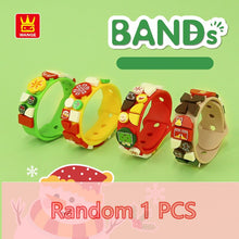Load image into Gallery viewer, Building Blocks Bracelet Toys Cartoon Christmas Silicone Wristband DIY Dots Brick Bracelet Gift for Children Girls Boys