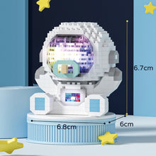 Load image into Gallery viewer, Cute Astronaut Baby Micro Building Blocks Shine DIY Assembled Block Ornaments LED light Kids Construction Toys No Battery