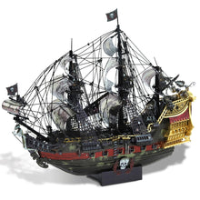 Load image into Gallery viewer, 3D Metal Puzzle The Queen Anne's Revenge Jigsaw Pirate Ship DIY Model Building Kits Toys for Teens Brain Teaser