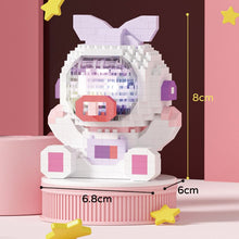 Load image into Gallery viewer, Cute Astronaut Baby Micro Building Blocks Shine DIY Assembled Block Ornaments LED light Kids Construction Toys No Battery