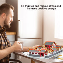 Load image into Gallery viewer, 3D Metal Puzzles for Adult Chinese Courtyard House Model Building Kits DIY Toys for Teens Jigsaw
