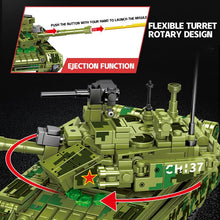 Load image into Gallery viewer, Military 641PCS Main Battle Tank Bricks Heavy Armed Weapon Building Blocks Collectible Display For Children Adults
