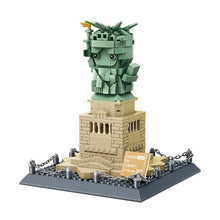Load image into Gallery viewer, New York Statue of Liberty Mini Q Edition World Landmark Building Series Small Bricks DIY Assembled Toys Set for Kids