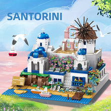 Load image into Gallery viewer, Bricks Block Building Toys Greek Santorini World Architecture City Street View Model DIY Kids Adults Toys 1372PCS