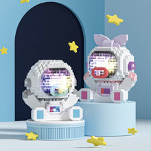 Load image into Gallery viewer, Cute Astronaut Baby Micro Building Blocks Shine DIY Assembled Block Ornaments LED light Kids Construction Toys No Battery