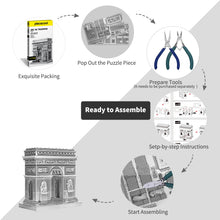 Load image into Gallery viewer, 3D Metal Puzzle Model Building Kits-Arc De Triom DIY Assemble Jigsaw Toy ,Christmas Birthday Gifts for Adults Kids

