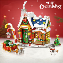 Load image into Gallery viewer, Mini Building Blocks New Christmas House Small particles mini building blocks Christmas gifts for the elderly puzzle toys
