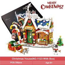 Load image into Gallery viewer, Mini Building Blocks New Christmas House Small particles mini building blocks Christmas gifts for the elderly puzzle toys
