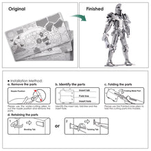 Load image into Gallery viewer, 3D Metal Puzzle-Black Knight  Armor Model Building Kits DIY Jigsaw Toy For Adults Children
