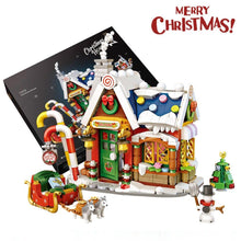Load image into Gallery viewer, Mini Building Blocks New Christmas House Small particles mini building blocks Christmas gifts for the elderly puzzle toys
