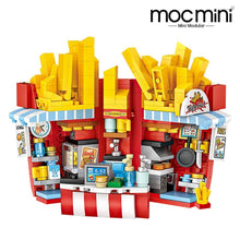 Load image into Gallery viewer, Mini Cake Shop French Fries Shop Blocks building toys Plastic Assembly Blocks Children Toy DIY Architecture Scenes Model
