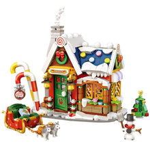 Load image into Gallery viewer, Mini Building Blocks New Christmas House Small particles mini building blocks Christmas gifts for the elderly puzzle toys
