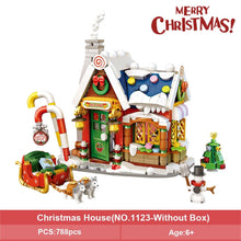 Load image into Gallery viewer, Mini Building Blocks New Christmas House Small particles mini building blocks Christmas gifts for the elderly puzzle toys
