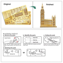 Load image into Gallery viewer, 3D Metal Puzzle Model Kits Big Ben Building Kits DIY Toy for Teens Best Birthday Gifts
