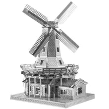 Load image into Gallery viewer, 3D Metal Puzzles DIY Dutch Windmill Model Kits for Teens Hobbies Toys Great Gifts-89 Pcs
