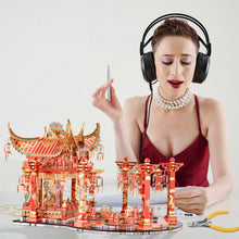 Load image into Gallery viewer, 3D Metal Puzzle The Red Crabapple Theater Model Building Kits Jigsaw Kids Toy DIY for Adult
