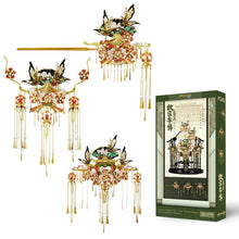 Load image into Gallery viewer, 3D Metal Puzzles Jewelry of the Imperial Palace Earing&amp;Hairpin&amp;Necklace Assembly Model Kits Home Decoration Jigsaw Toy