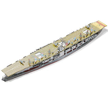 Load image into Gallery viewer, 3D Metal Puzzle Teens Akagi Aircraft Carrier Model Kits Japan Battleship DIY Jigsaw Toy

