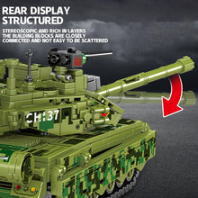 Load image into Gallery viewer, Military 641PCS Main Battle Tank Bricks Heavy Armed Weapon Building Blocks Collectible Display For Children Adults
