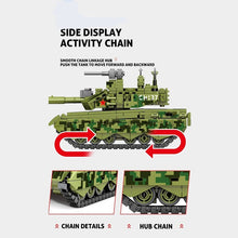 Load image into Gallery viewer, Military 641PCS Main Battle Tank Bricks Heavy Armed Weapon Building Blocks Collectible Display For Children Adults
