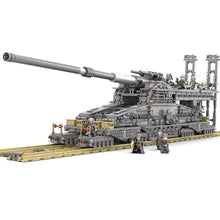 Load image into Gallery viewer, 3846+PCS German 800MM ‘Dora’ Train Gun Military Artillery Building Blocks Boy Assembled Toys Parent-child Model Tank Series
